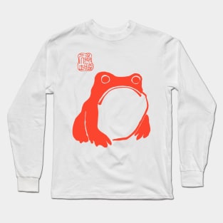 Matsumoto Hoji Orange Frog Long Sleeve T-Shirt